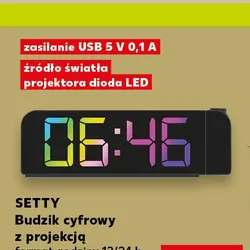 Budzik cyfrowy z projekcją
