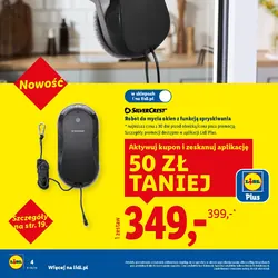 Robot do mycia okien z funkcją spryskiwania