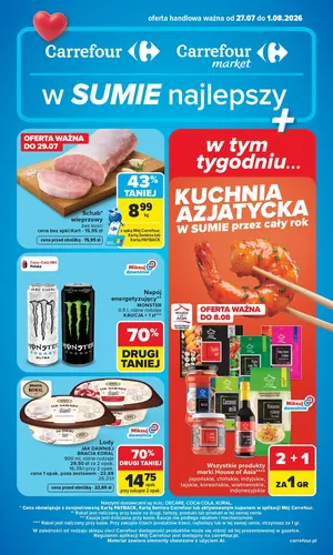Gazetka Carrefour, Market w SUMIE najlepsz, od poniedziałku