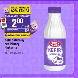 Kefir naturalny bez laktozy Mlekovita