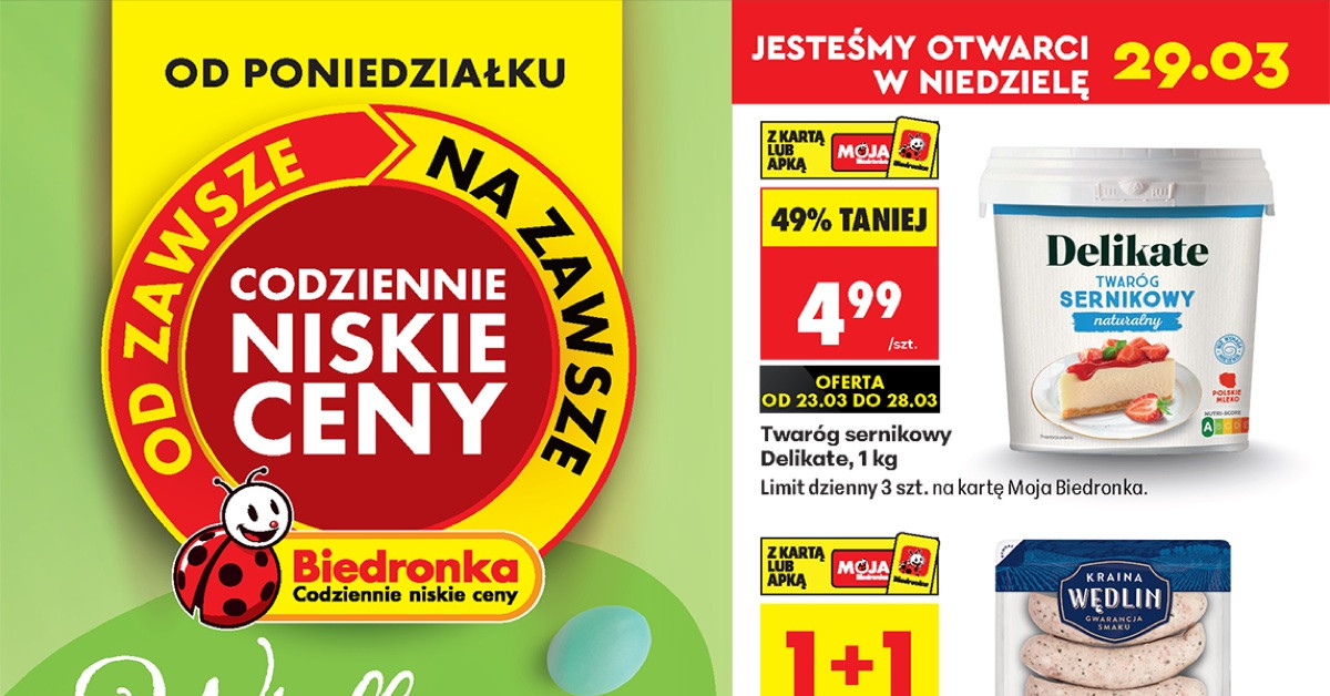 Nowa gazetka Biedronka (23.03–28.03). 10 hitów, które MUSISZ zobaczyć zanim znikną!