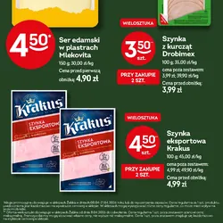 Ser edamski w plastrach Mlekovita