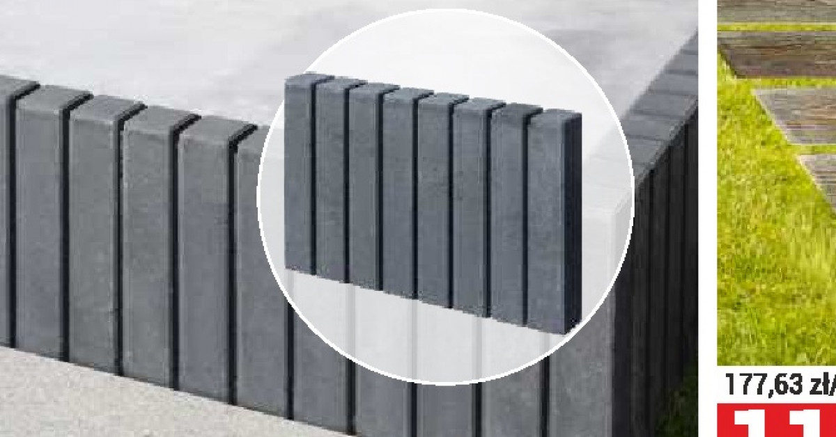 Szokująca obniżka! Betonowa płyta chodnikowa Przełom Skalny teraz tylko 5,49 zł (wcześniej 8,99)