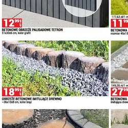 OBRZEŻE BETONOWE IMITUJĄCE DREWNO