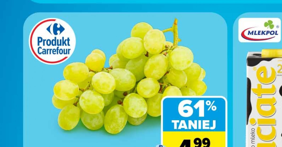 Szokujące obniżki na winogrona — jasne tylko 4,99 zł! Znikają z półek szybciej niż myślisz