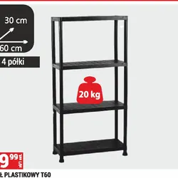 REGAŁ PLASTIKOWY T60