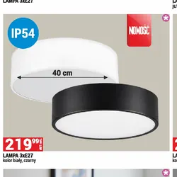 LAMPA 3xE27 kolor biały, czarny