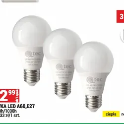 ŻARÓWKA LED A60, E27