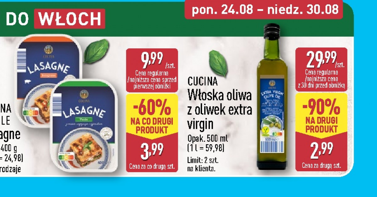Oliwa extra virgin za 2,99 zł! Jak to możliwe — limitowana okazja w Aldi
