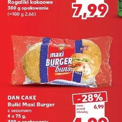 DAN CAKE Bułki Maxi Burger z sezamem