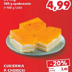 CUKIERNIA P. CHOJECKI Ciasto z galaretką i brzoskwiniami