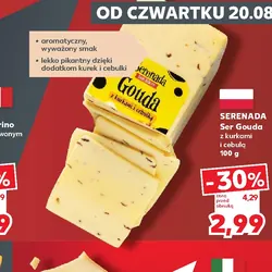 Ser Gouda z kurkami i cebulą
