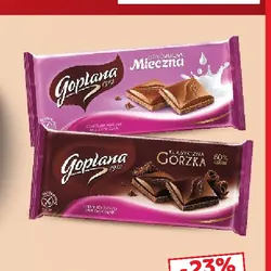 Goplana Czekolada gorzka, mleczna