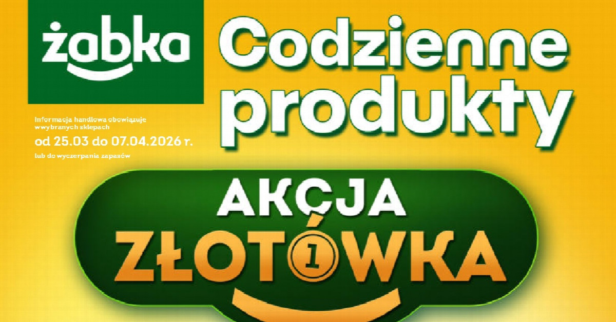 Nowa gazetka Żabka (25.03–07.04): 7 promocji, które MUSISZ złapać zanim znikną!