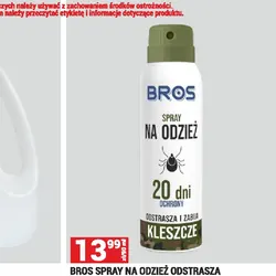 BROS SPRAY NA ODZIEŻ ODSTRASZA I ZABIJA KLESZCZE