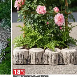 OBRZEŻE BETONOWE IMITUJĄCE DREWNO