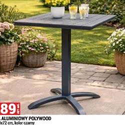 STÓŁ ALUMINIOWY POLYWOOD
