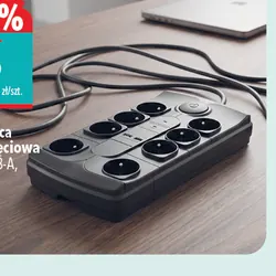 Listwa zasilająca przeciwprzepięciowa 8 gniazd, 2 x USB-A, 1 x USB-C