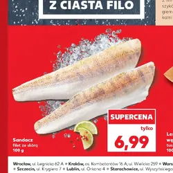 Sandacz filet ze skórą