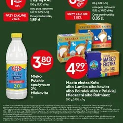 Masło ekstra Koło albo Lumiko albo Łowicz albo Polmlek albo z Polskiej Mleczarni albo Rolmlecz