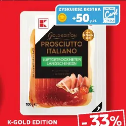 Prosciutto Italiano Szynka włoska dojrzewająca w plastrach