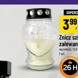 Znicz szklany zalewany
