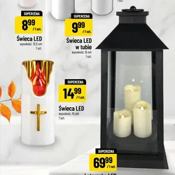 Latarenka LED z trzema świecami