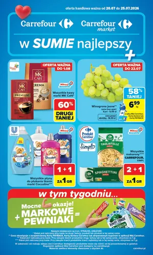 Gazetka Carrefour, Market z SUMIE najlepszy, od poniedziałku