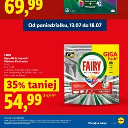 Fairy Kapsułki do zmywarki Platinum Plus Lemon