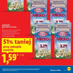 MLEKOVITA Mleko UHT 3,2% Łączka