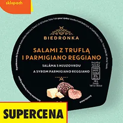 Salami z truflą i parmigiano reggiano w kubeczku Biedronka, 80 g