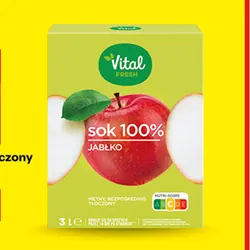 Sok jabłkowy tłoczony Vital Fresh, 3 l