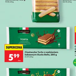 Ciasteczka Torta z nadzieniem kakaowym Gusto Bello