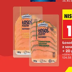 Łosoś marynowany z sosem Marinero