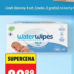 Chusteczki Water Wipes, 9x60 szt.