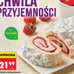 Rolada truskawkowa z bezą