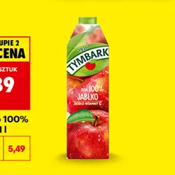 Sok jabłko 100% Tymbark, 1 l