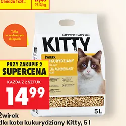 Żwirek dla kota kukurydziany Kitty, 5 l
