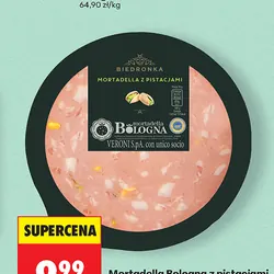 Mortadella Bologna z pistacjami Biedronka, 140 g