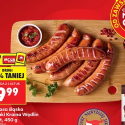 Kiełbasa śląska z szynki Kraina Wędlin Select, 450 g
