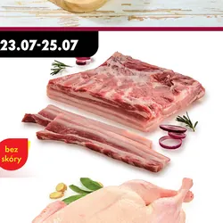 Boczek wieprzowy bez kości i skóry pakowany próżniowo Kraina Mięs