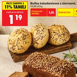 Bułka śniadaniowa z ziarnami