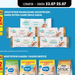 Nawilżane chusteczki Dada Extra Care oraz Aqua