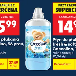 Płyn do płukania Coccolino fresh & soft