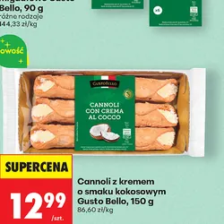 Cannoli z kremem o smaku kokosowym Gusto Bello