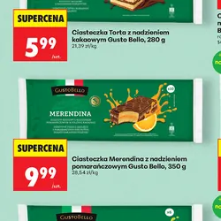 Ciasteczka Merendina z nadzieniem pomarańczowym Gusto Bello