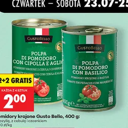 Pomidory krojone Gusto Bello, 400 g