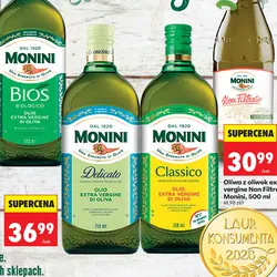 Oliwa z oliwek extra vergine Monini (Delicato, Classico)
