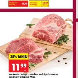 Karkówka wieprzowa bez kości pakowana próżniowo