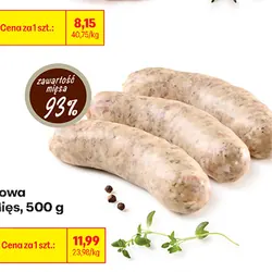 Kiełbasa biała surowa premium Kraina Mięs